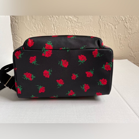 New KATE SPADE NY Designer Backpack Black Chelsea Rose Toss NWT - Picture 10 of 10